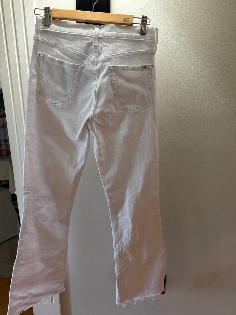 Joe's Jeans White Distressed Wide-Leg Jeans size 28 like new - Picture 3 of 10
